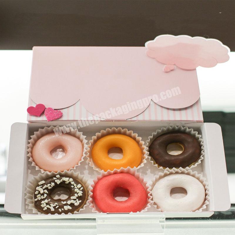 Custom white kraft doughnut packaging box from china competitive webshop
