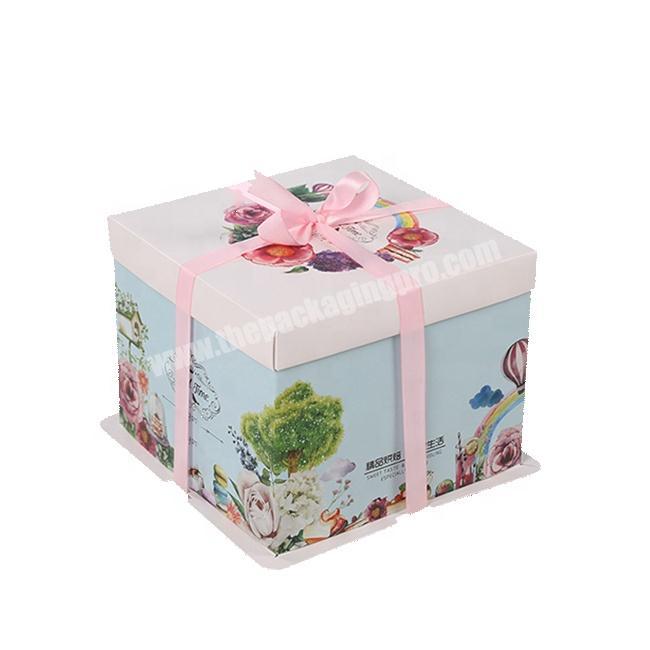 Customer Design Colorful Paper Cake Packaging Box Wholesale for Retail Store