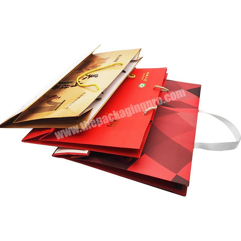 Customizable Designed Paper Bag Manufactures Accurate Nice Printing with Luxury Handle