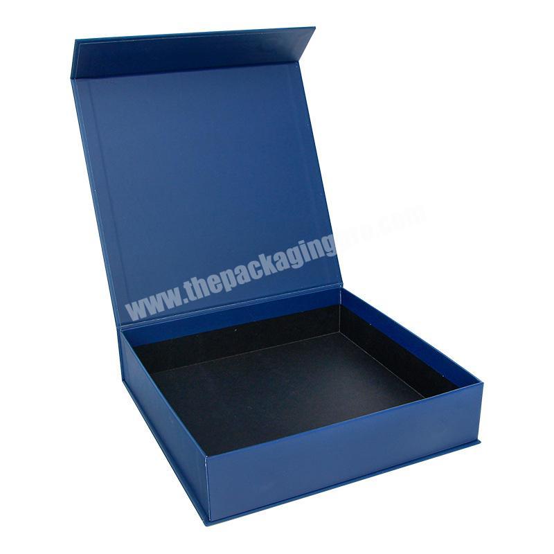 Customization Clothing Matte Rigid Book Shape Magnetic Gold Foil Gift Box With Your Logo