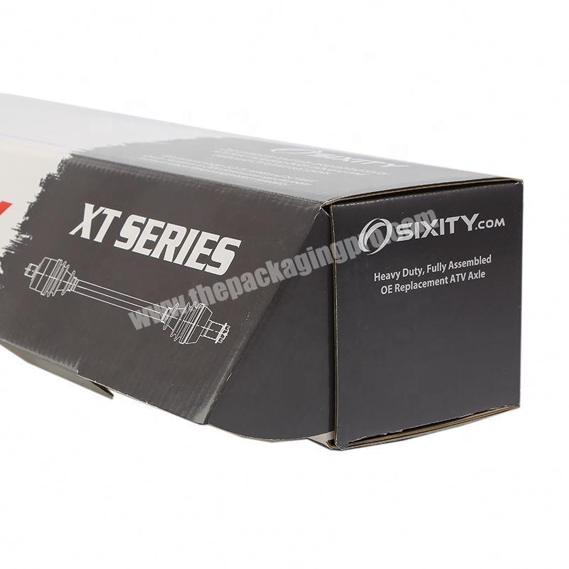 Customized spot UV logo rigid book box for product packaging with two flap lids