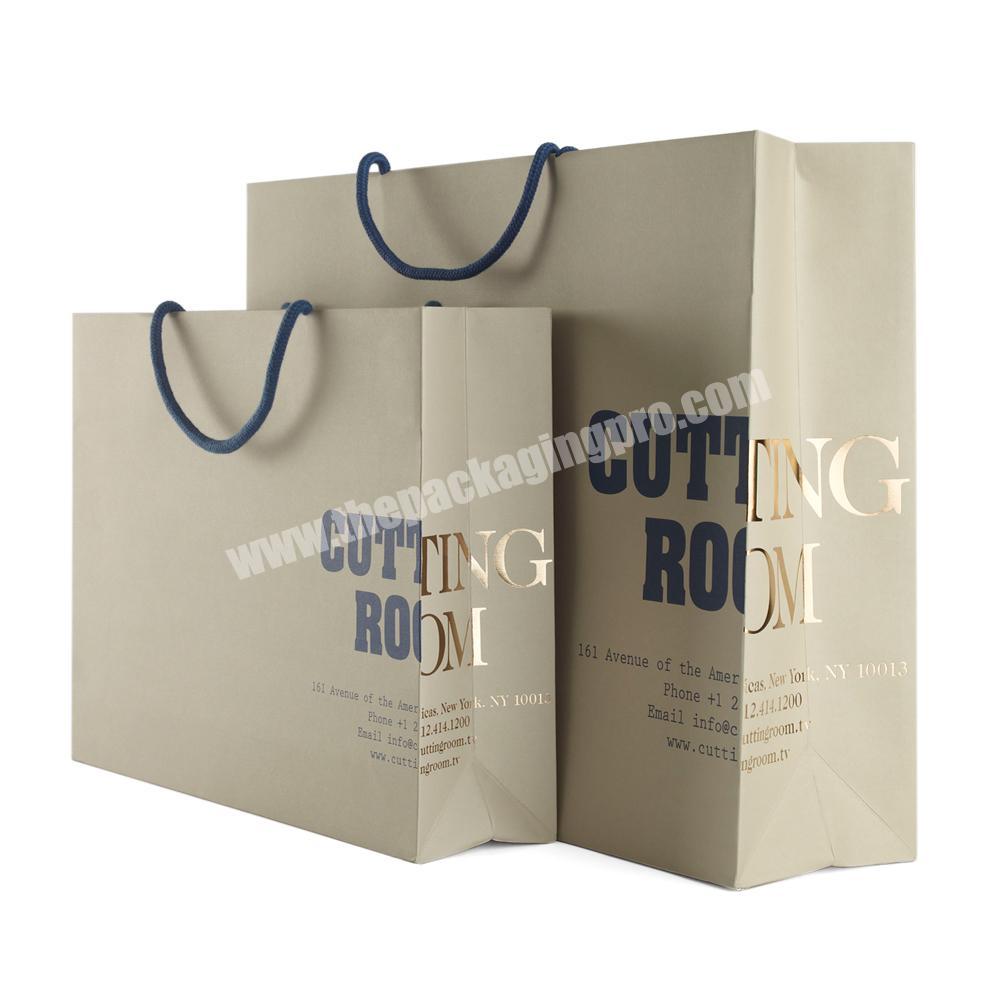Customize sacs emballage sacchetti carta Paper Shopping Bags For Boutique