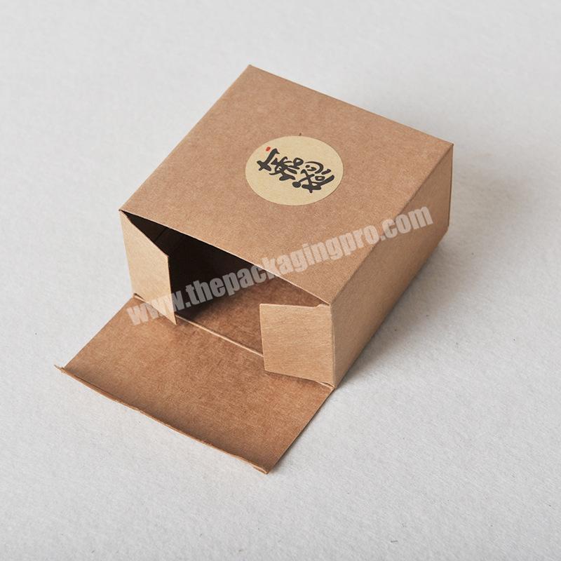 Customized Brown Kraft cardboard Paper Soap Small Packaging cookies and chocolate gift candle Box logo with hemp rope closure