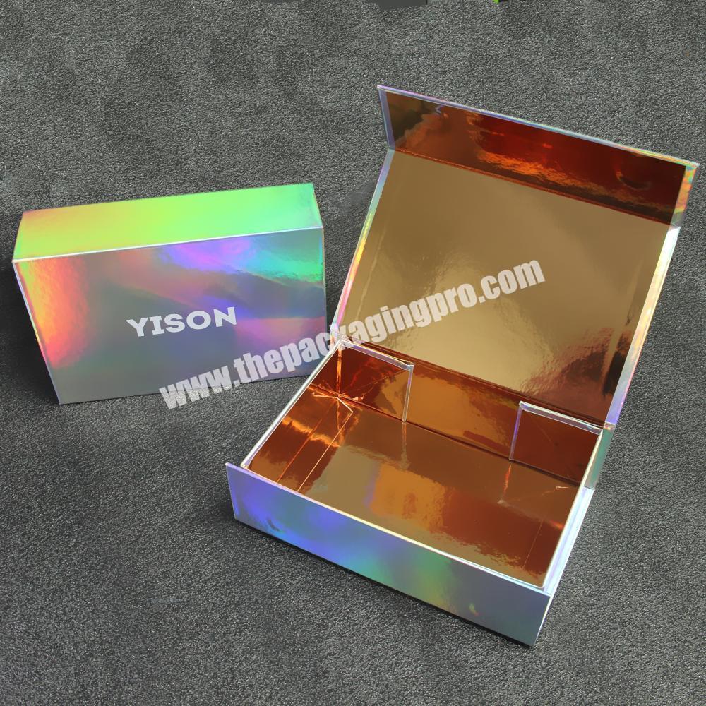 Wholesale Customized Different Sizes Colorful Holographic Jewelry Box