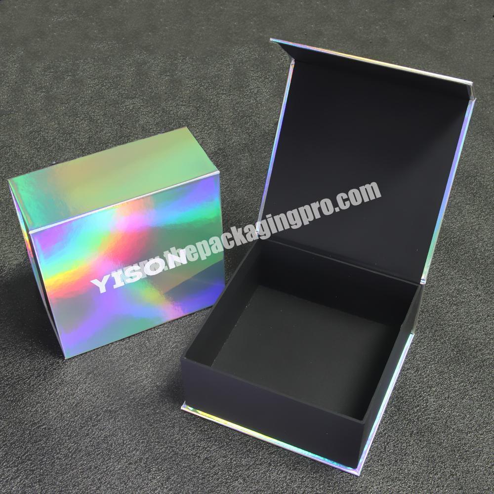 Manufacturer Customized Different Sizes Colorful Holographic Jewelry Box