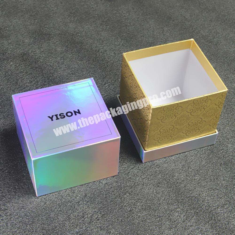 Factory Customized Different Sizes Colorful Holographic Jewelry Box