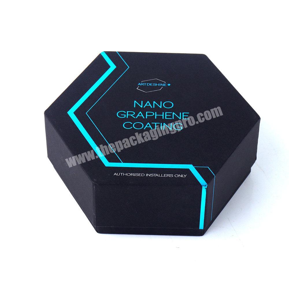 Customized  Gold Hot Stamping Logo Cardboard Matte Hexagon Gift Boxes With Insert Jewelry Box Paper Packaging