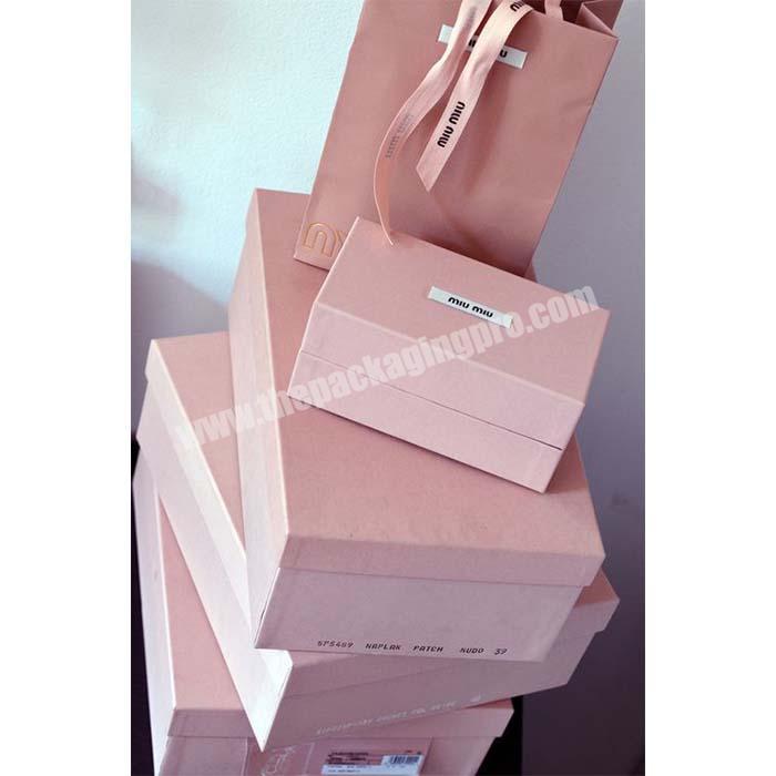Customized High Quality Pink Color Cardboard Gift Box Gift & Craft for Valentines Gift Box