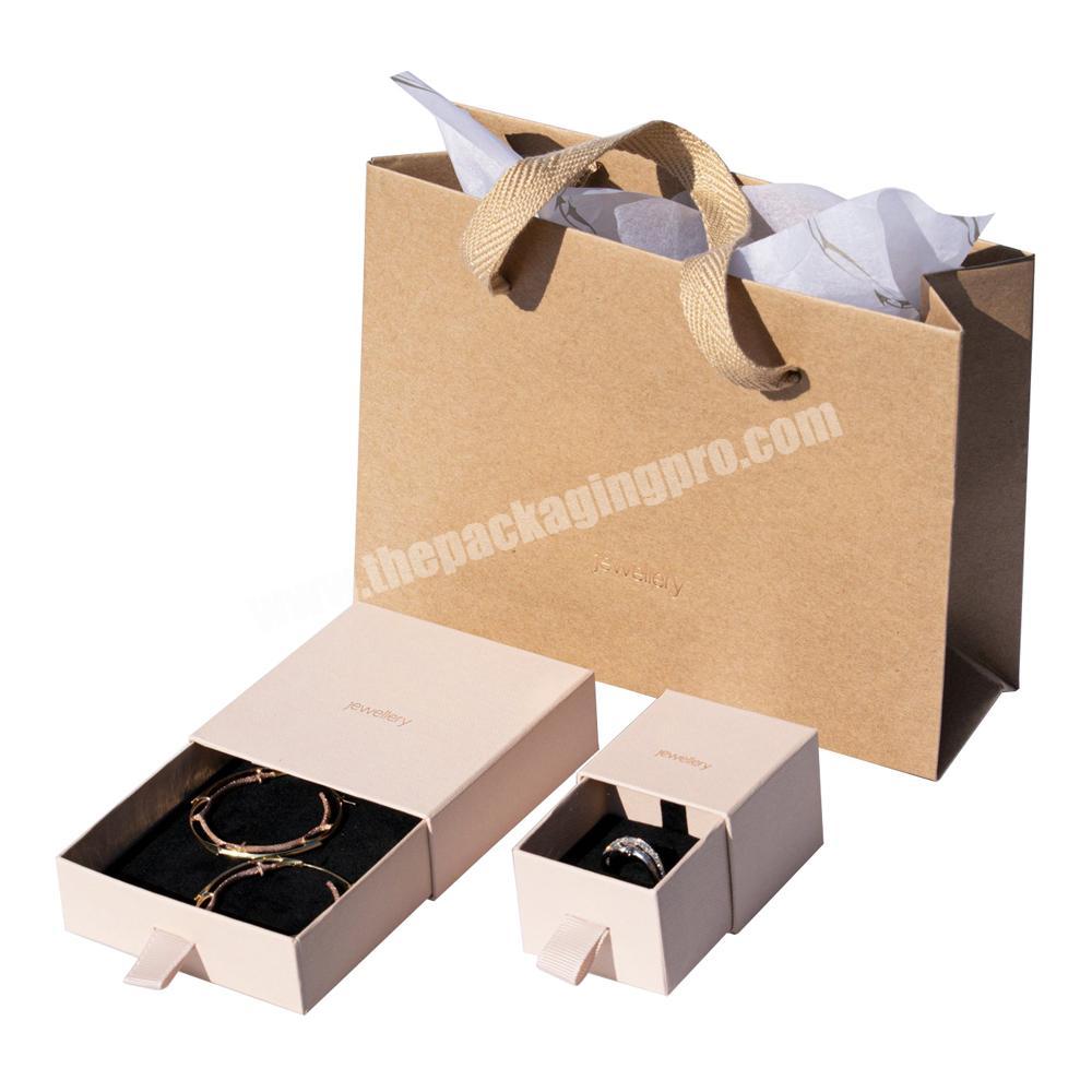 Customized Jewelry Packaging Box And Paper Bag