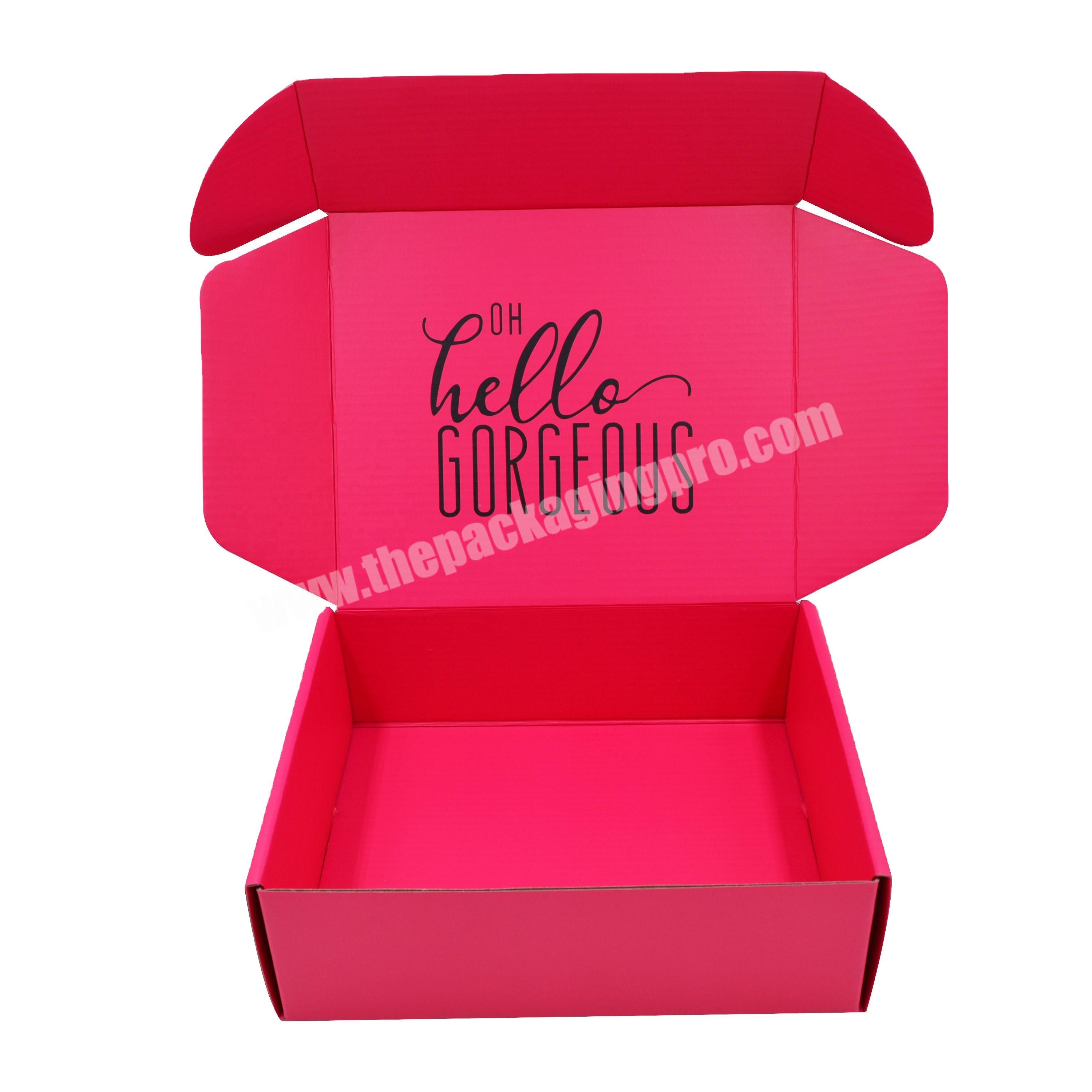 Customized Luxury Paper Carton Shoe Wig Packaging Box with Logo Printing Subscription Packaging Box