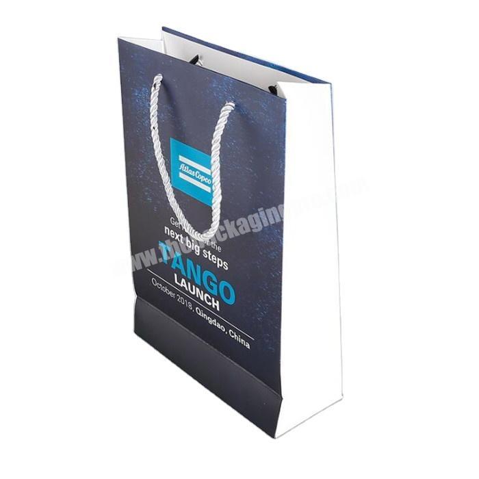 Customized Shopping Bag Paper Bags With Your Own Printed Logos For Banquet With Handles