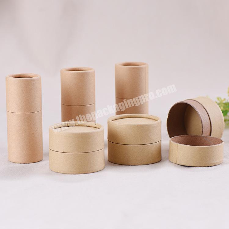 Customized Size Round Shape Recyclable Box Paper Cylinder Cosmetic Paper Tube Packaging Box