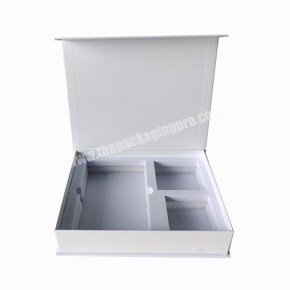 Custom Customized White High Quality Magnetic Large Gift Packaging Boxes with Your Logo