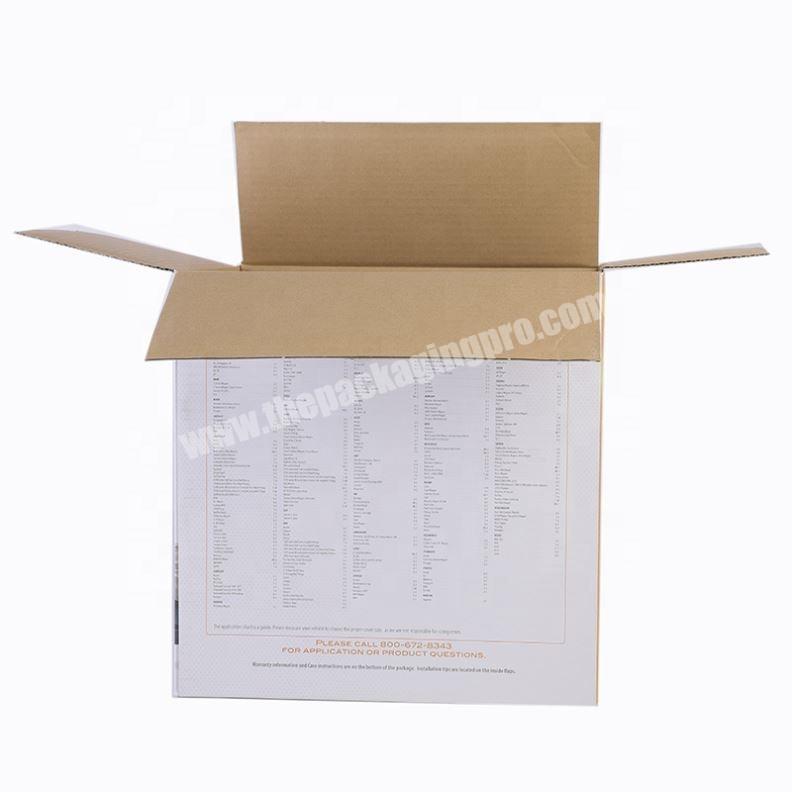 Convenient mail custom printed kraft paper shipping folding packaging box