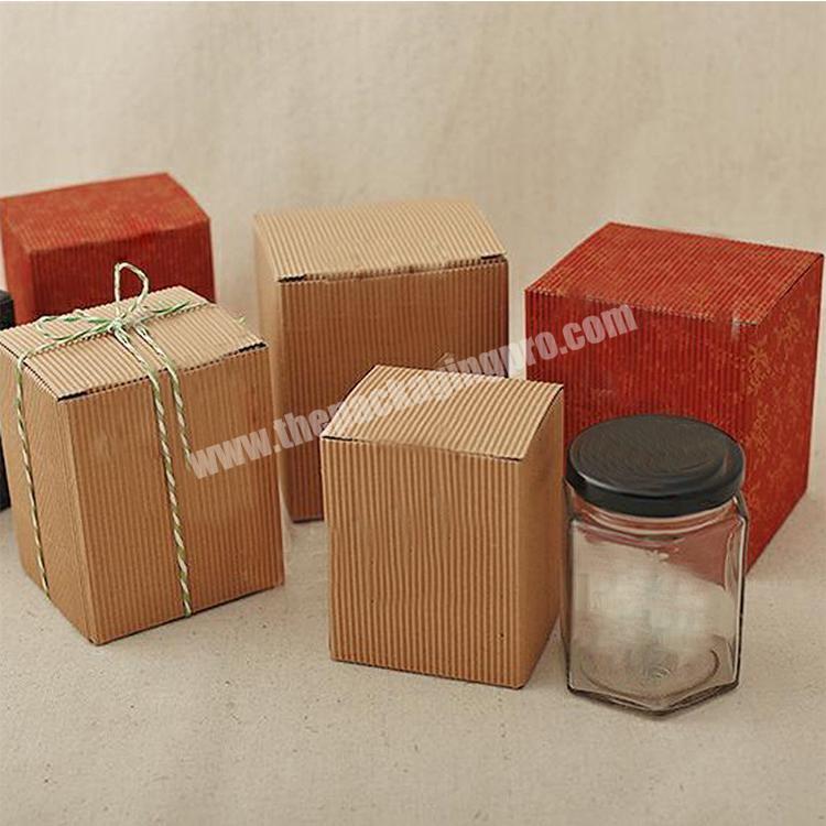 Customized advanced texture art gift kraft paper packaging paper box