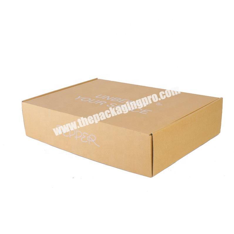 Wholesale pink corrugated shipping box for garment