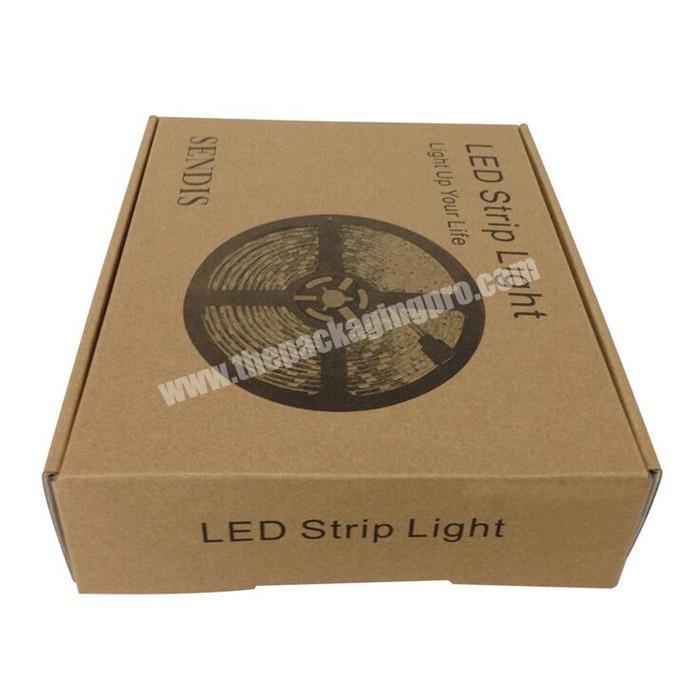 Customized  corrugated carton box packaging cardboard paper led light colored box