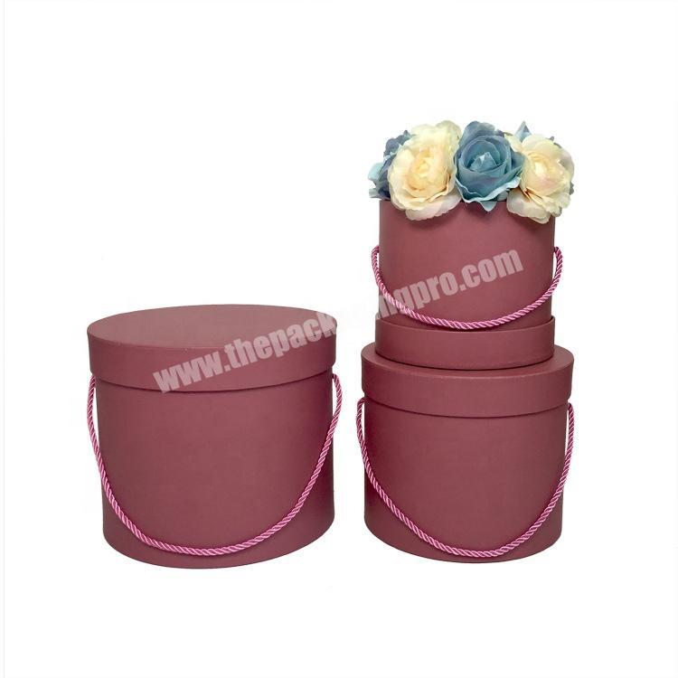 Customized cylindrical paper pencil flowers tissue packaging cardboard boxes round  gift boxes