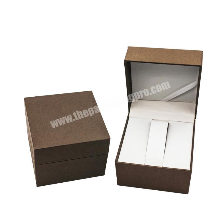 Customized delicate custom wrapped leather gift boxes with lid