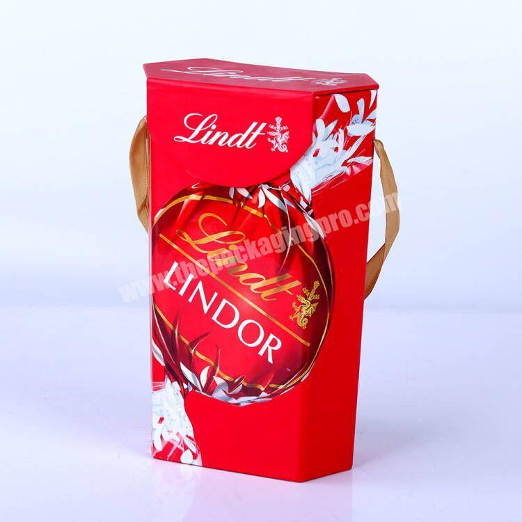 Customized exquisite personalized printing empty paper gift boxes for chocolates bar and candy packaging