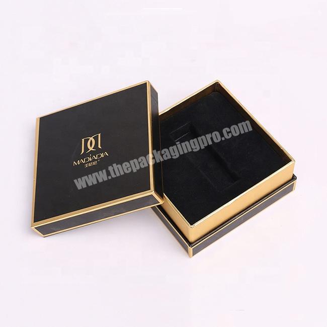 Customized gold foil paper perfume box design