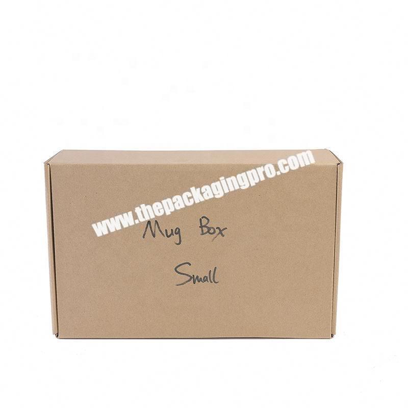 Recycle brown kraft skin care shipping corrugated mailer box with logo