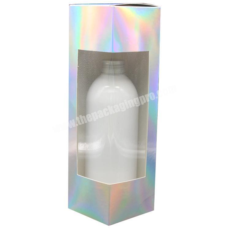 Customized logo ivory board paper water bottle packaging gift boxes for mugs liquor bottles