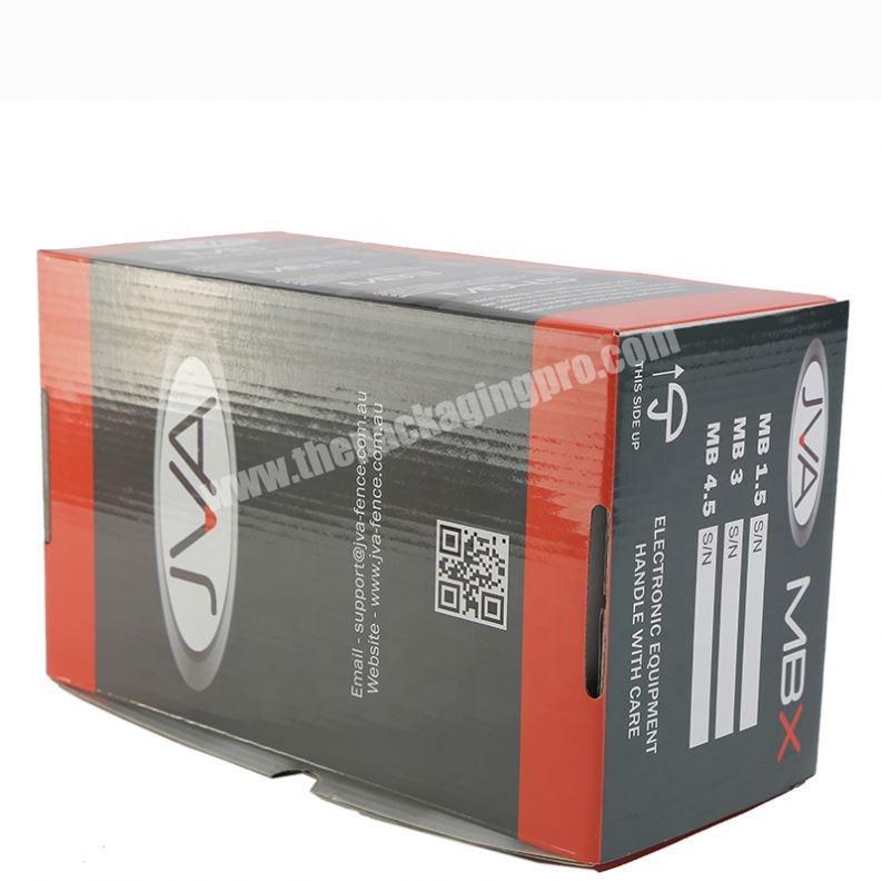 Custom corrugated shipping mailer product boxes packaging design cardboard paper box