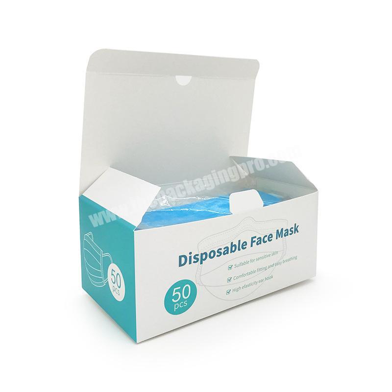 Customized paper packaging mask small mask box for sale