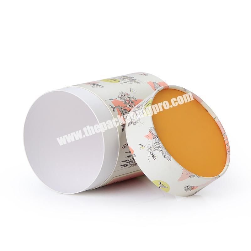Paper tube packaging for paper puzzle packaging with biodegradable cardboard paper tube