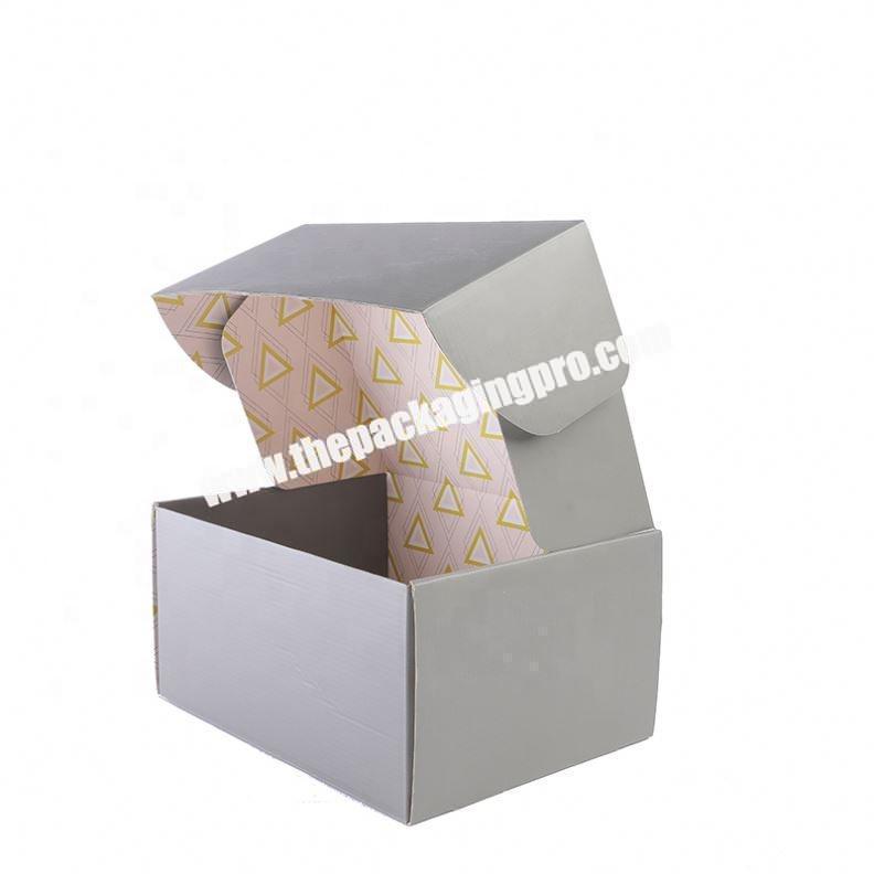 Custom full printing luxury facial treatment mask packing corrugated shipping box