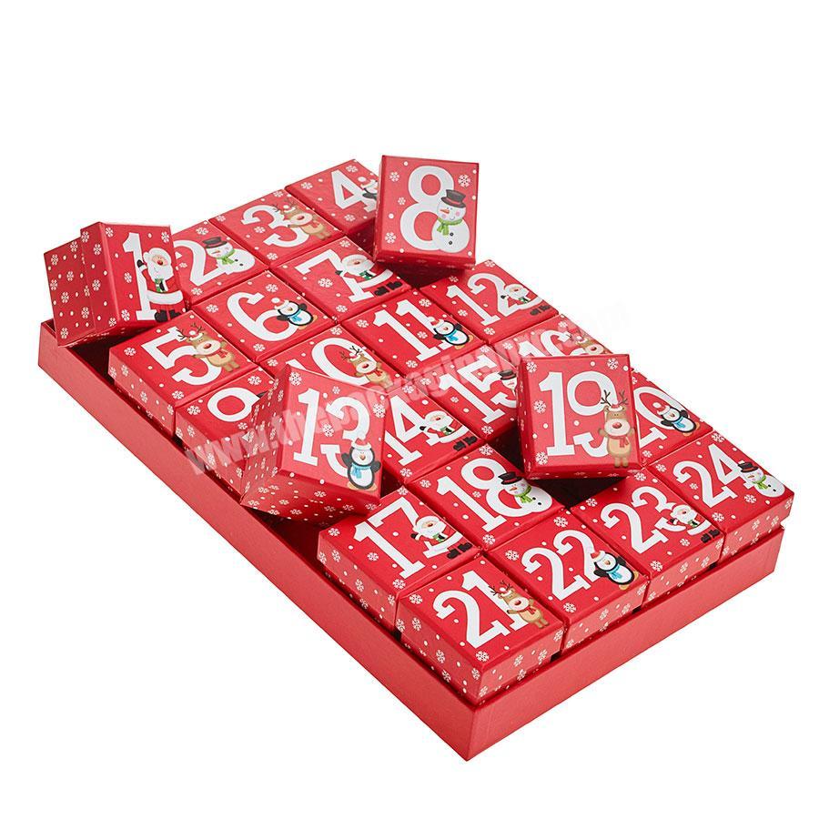 Cute Custom Unique Paper Gift Advent Calendar Box