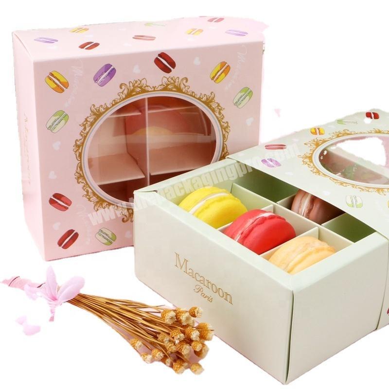 Decoration Wedding Party Favors Colored Candy chocolate Gift Cake Cookie Macaron Packaging Box