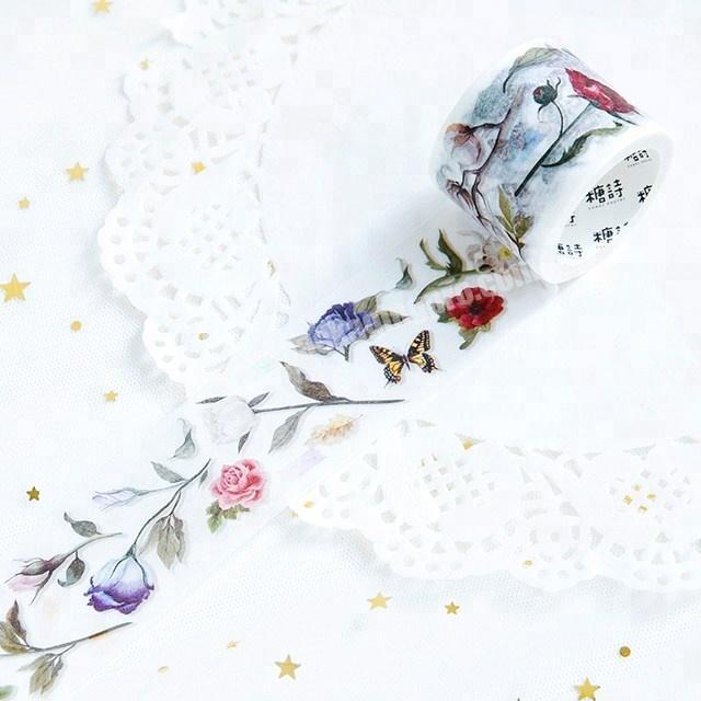 Decorative fragrant flower Japanese washi masking tape for wholesale