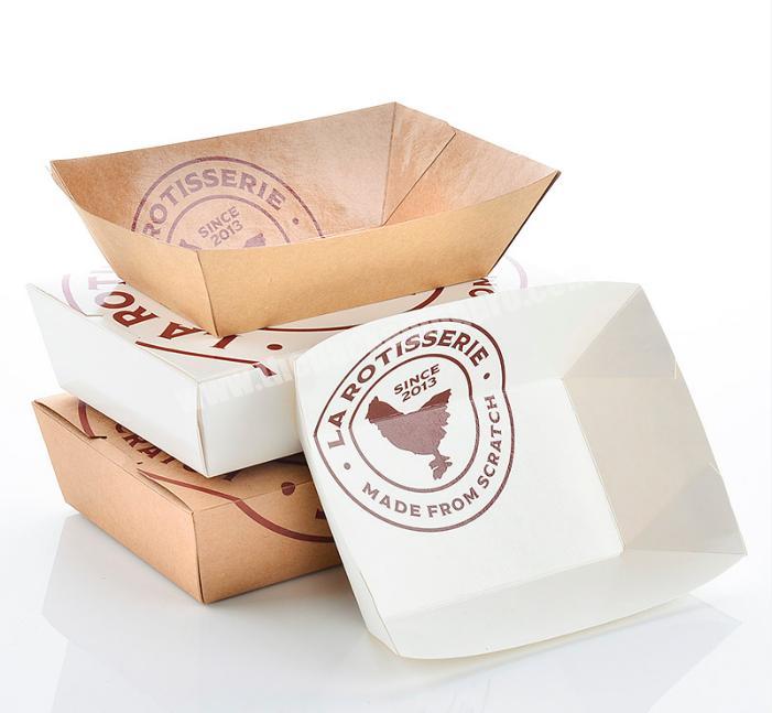 Disposable custom printed kraft lunch food paper box for food