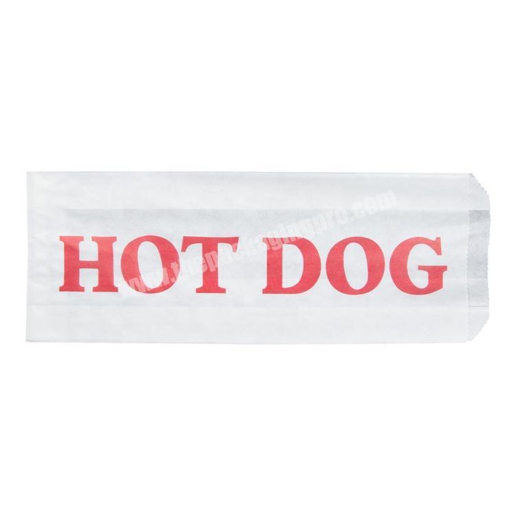 Disposable food hot dog paper bag for packaging
