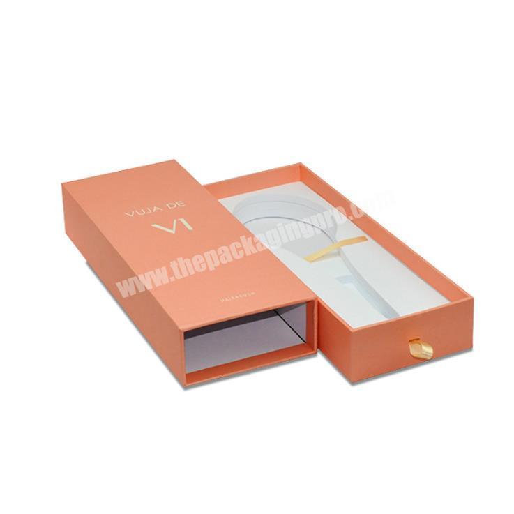 Double Layer Gift Custom Packaging Boxes Window Dessert Luxury Paper Drawer Box Silk Pink