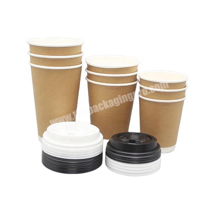 ECO food disposable coffee cups printing coffee paper cup with lid