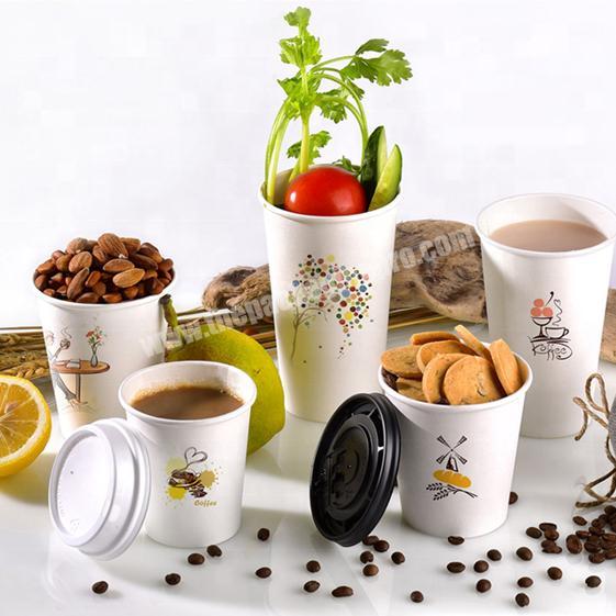 ECO food disposable paper water cup printing party cups paper ceramic mug coffee cups
