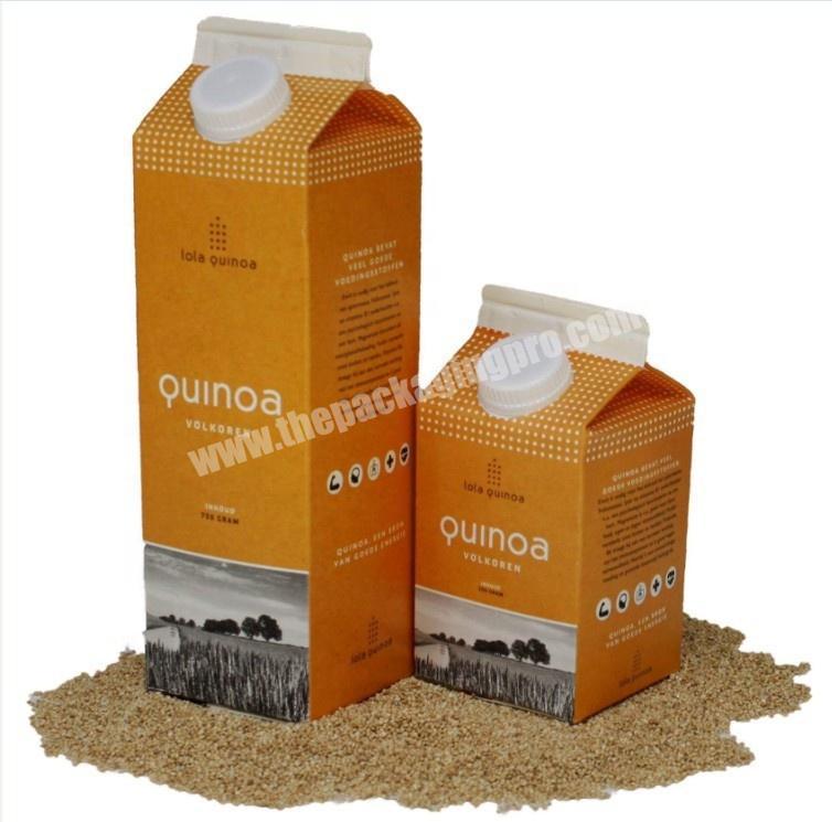 ECO food juice box packaging milk cartons box juice paper box with printing