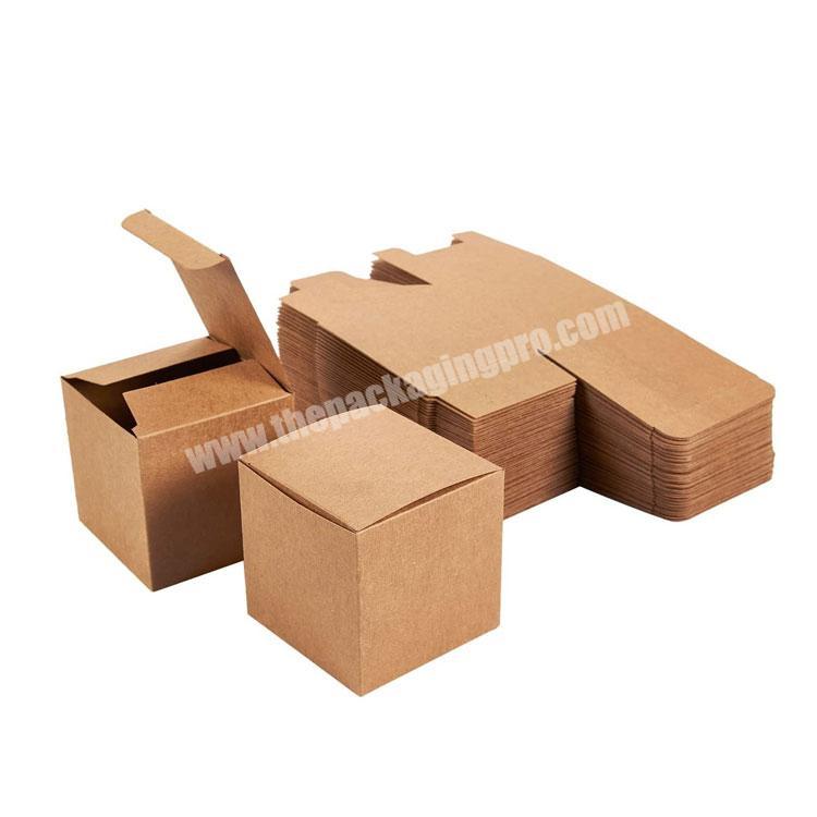 Easy Assemble Premium Cupcake Crafting Kraft Gift Brown Paper Gift Boxes with Lids