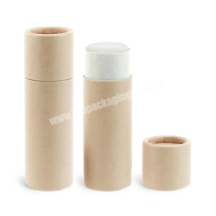 Eco-Friendly Cardboard Recycled Paperboard Kraft Paper Container packaging Lip Balm Tubes