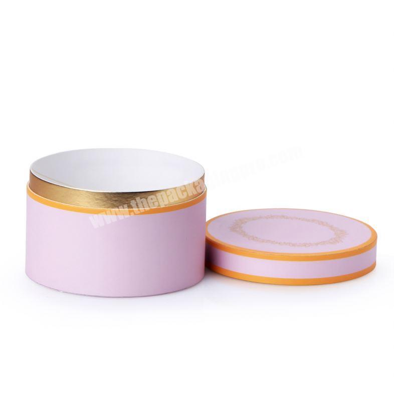 Eco Friendly Customized Round Cardboard Cosmetic Container
