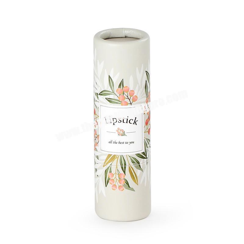 Wholesale price recycled cylinder 15m lip balm tube paper cosmetic lipstick tube packaging