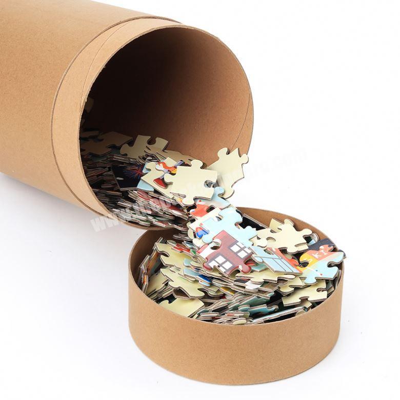 Eco Friendly Recycled Custom Design Logo Puzzle Paper Tube
