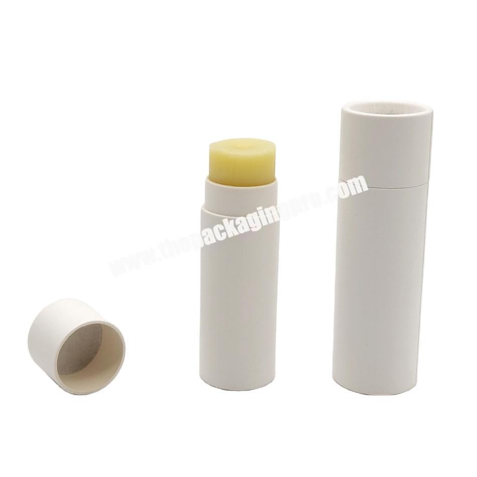 Custom printing biodegradable cardboard cosmetic deodorant container for 75g deodorant stick container deodorant round tube