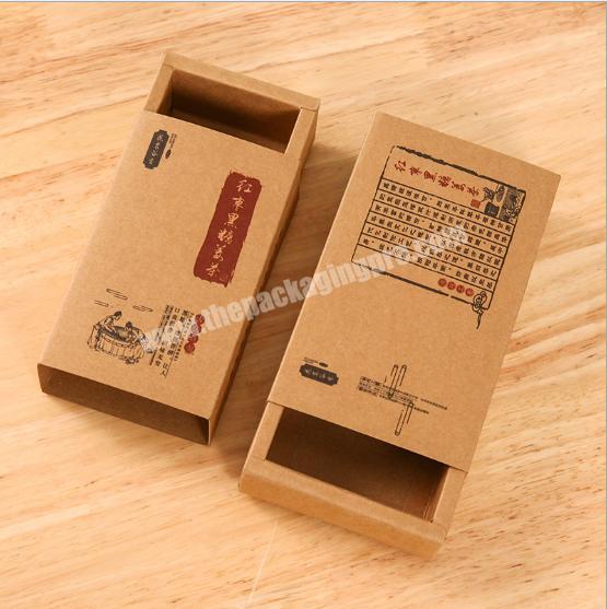 Eco-friendly Biodegradable factory wholesale custom drawer box for Tea bag and Rose bag and soap box