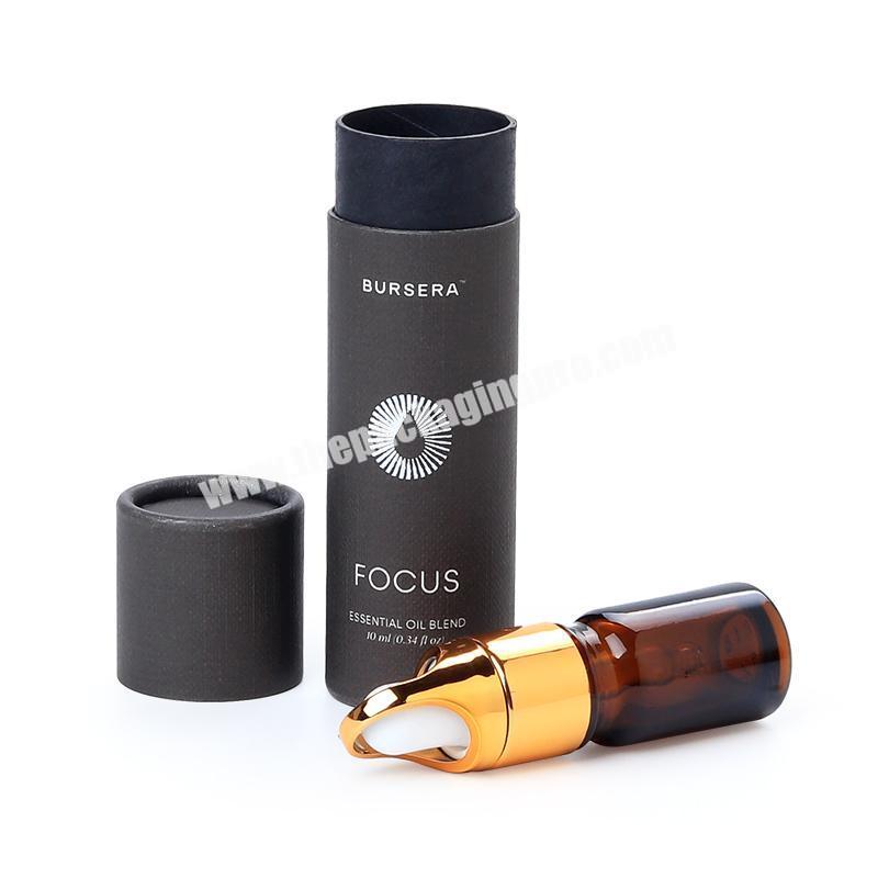 OEM/ODM Customized  Eco Friendly Recycle Kraft Paper Cylinder Box essential oil tube Packing