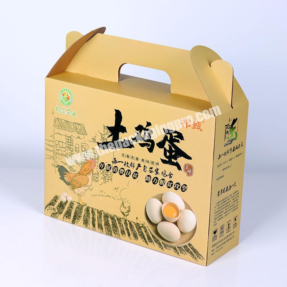 Eco friendly chicken egg box paper packaging box manufacturer wholesale custom portable folding paper egg cartons