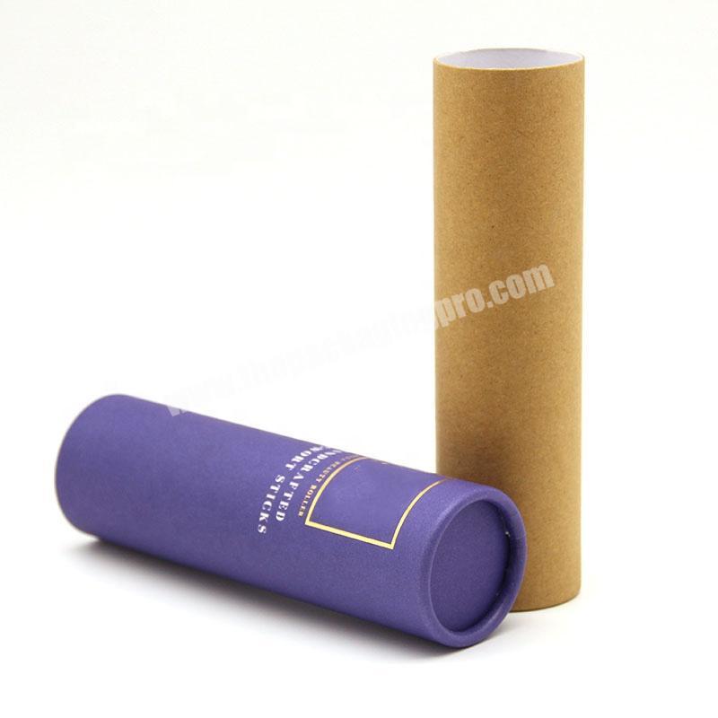 Eco friendly cosmetic packaging cardboard tube containers for cosmetic bottles